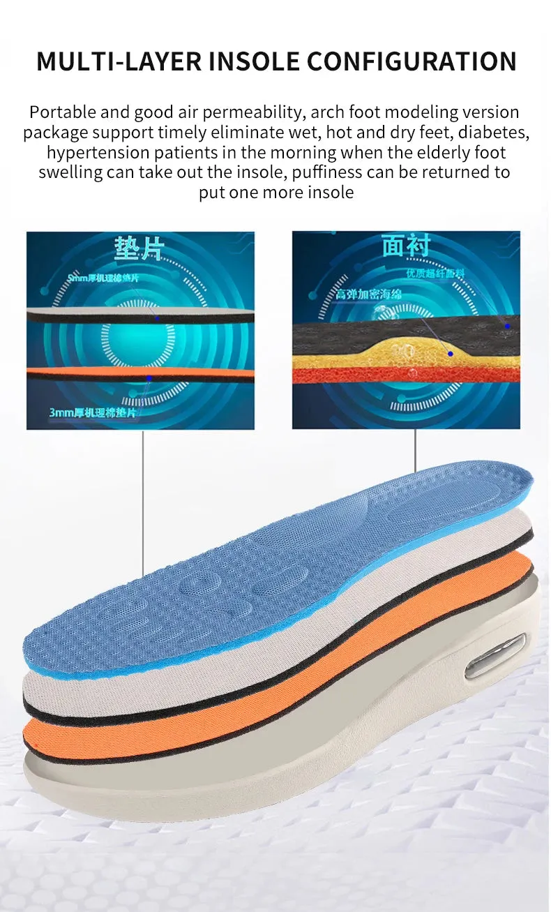 Professional Velcro Plantar Fasciitis Edema Arthritis Gout Hallux Valgus Swollen Feet Big Toe Ortho Diabetic Elderly Shoes Men